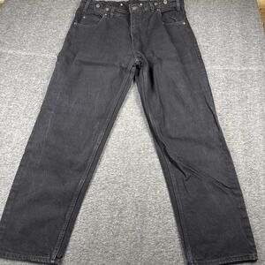 VTG Prison Blues Carpenter Jeans Mens 40x32 Black Denim PRSN BLU Made USA Inmate